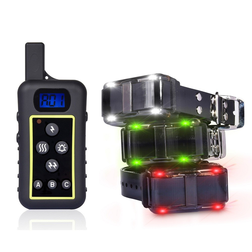 2000M Remote 3 Dog Shock Collar Hunting Pet Trainer  Waterproof Rechargeable