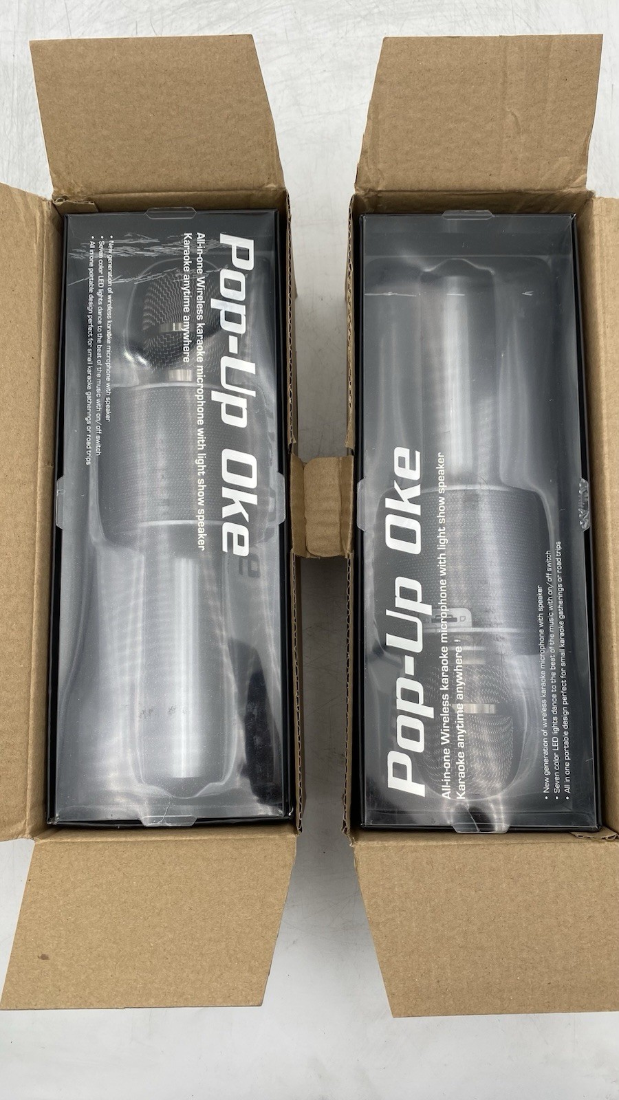 LOT OF 2 Vocopro POPUPOKE All In One Wireless Karaoke MicrOPHONE