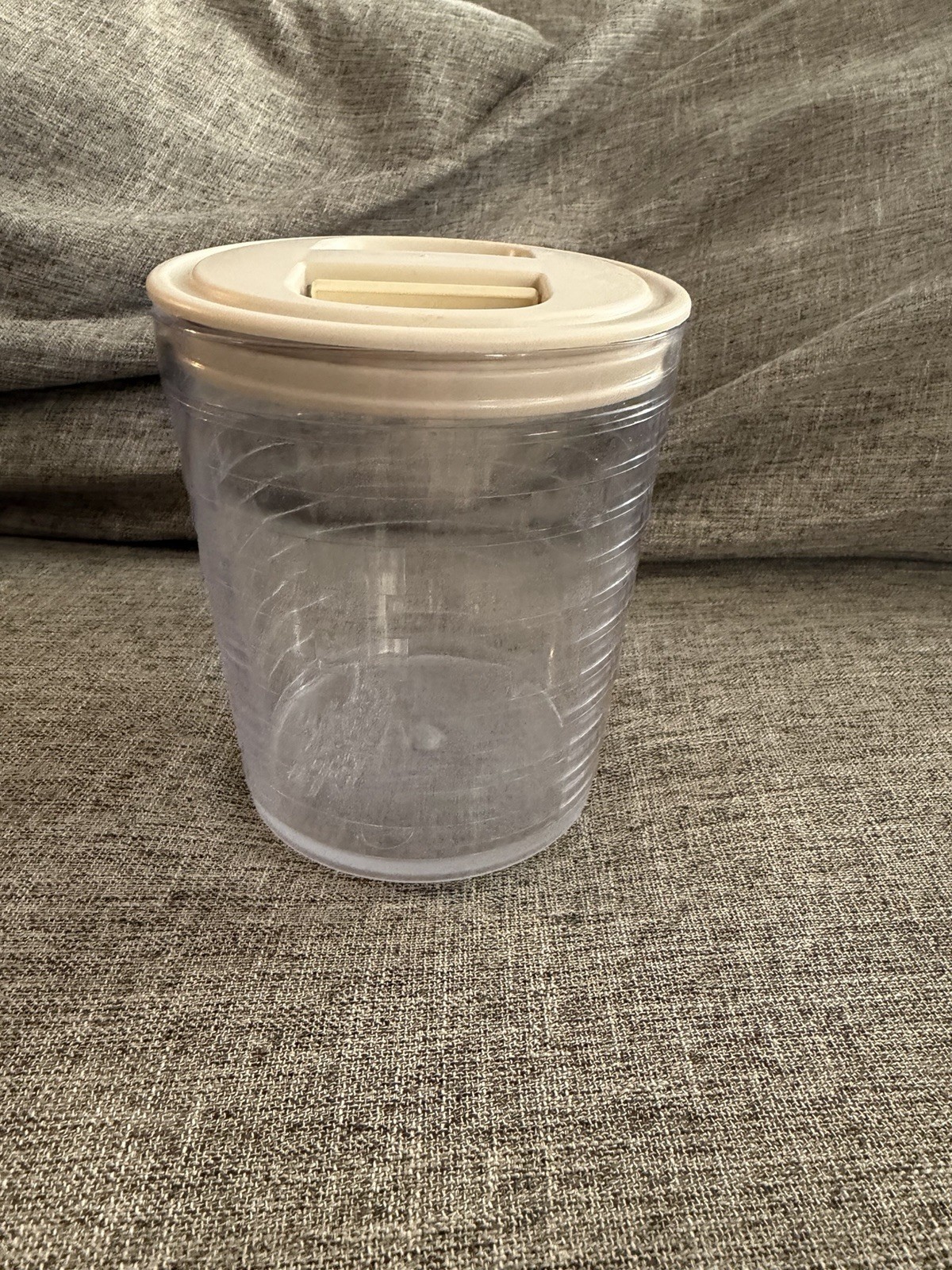 Longaberger Hard Plastic Protector 40577 & Lid 40542 For Small Canister Basket