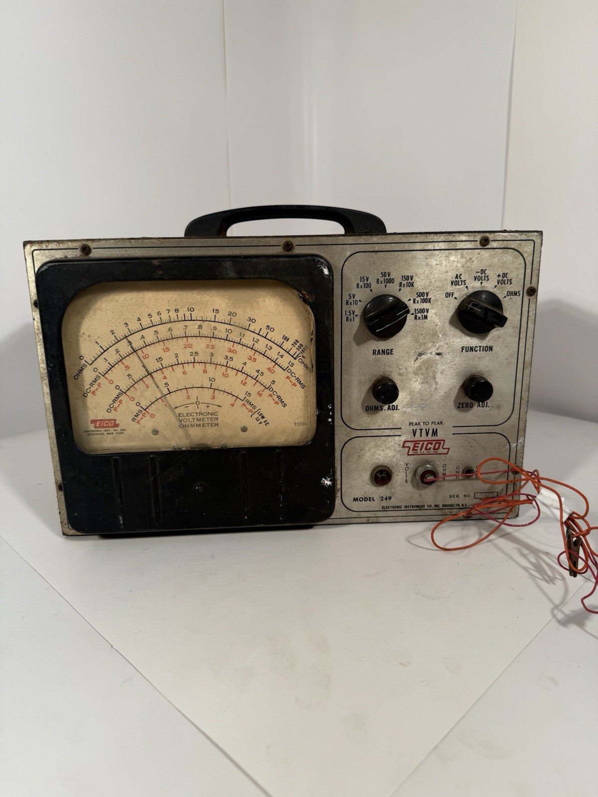 EICO VTVM Model 249 Vacuum Tube Volt Meter | POWERS ON UNTESTED