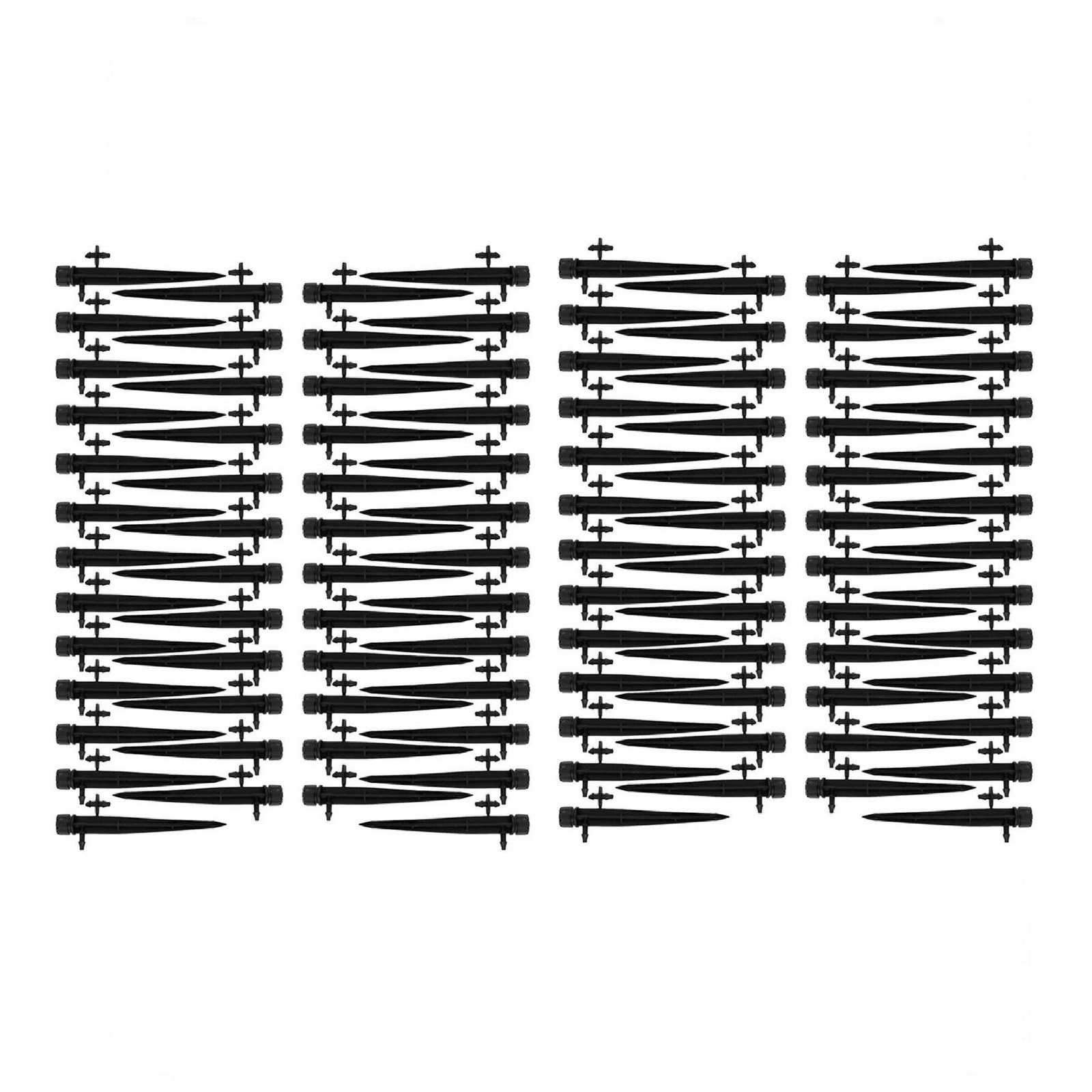 100Pcs Adjustable Water Flow Polypropylene Nozzle Stake Drip Sprinklers Garden&