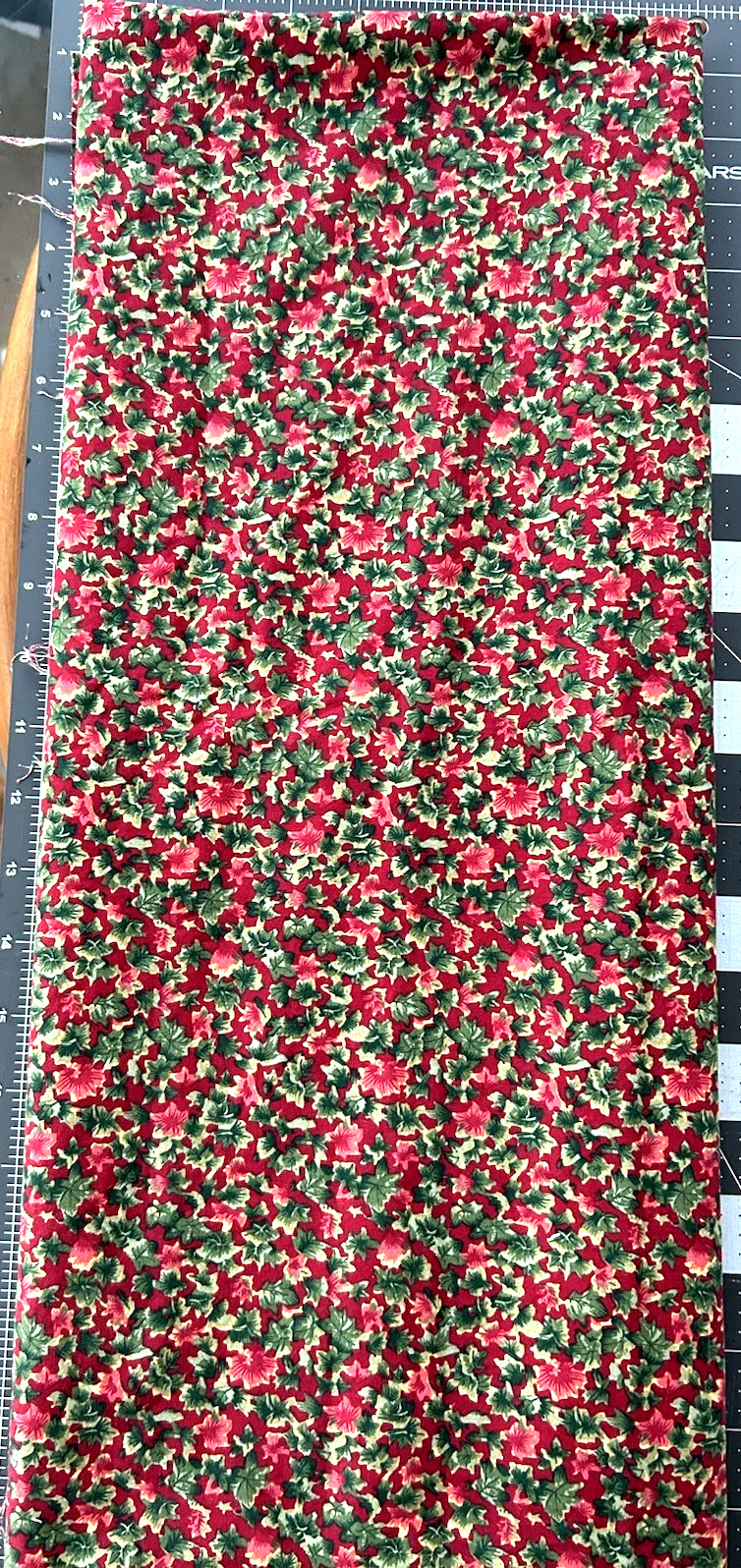 Vintage 1 Pc Classic Shabby Chic Red Rose Floral Tiny Cotton Craft 20"x8"