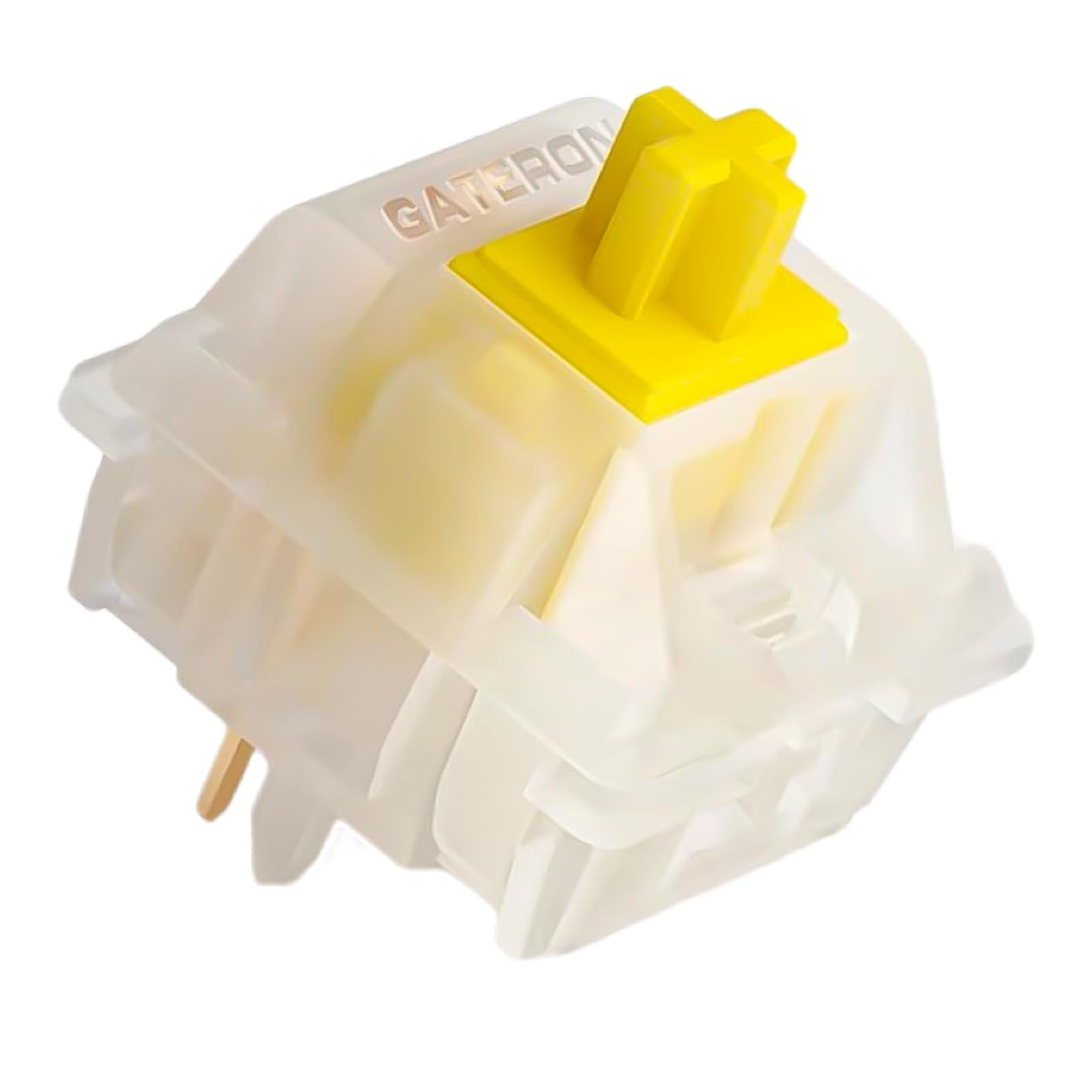 Gateron Milky Yellow Pro V2 Pre-lubed 5-Pin 50gf Linear Switches for All MX M...