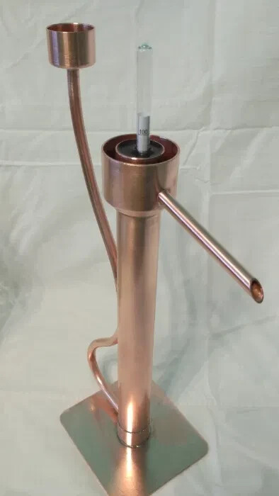 Handmade copper parrot for distillation. new