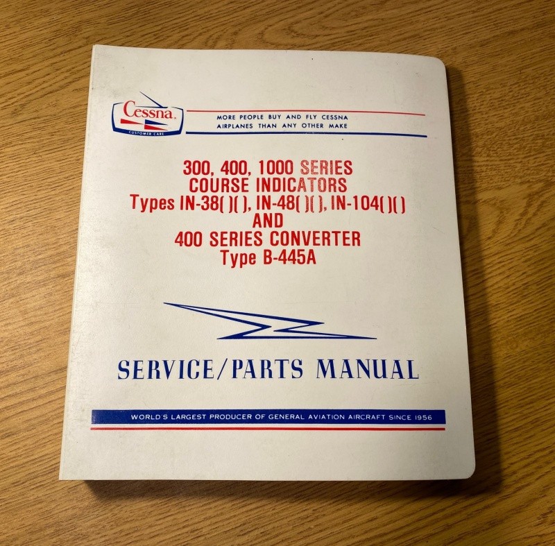 Cessna 300 400 1000 Course Indicator & 400 Series Converter Service/Parts Manual