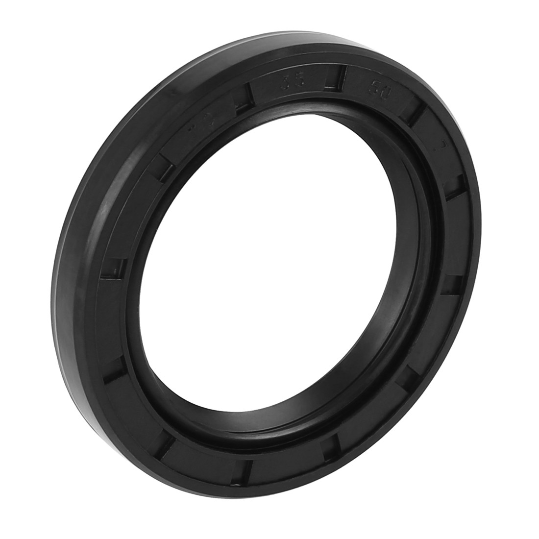 35mm x 50mm x 7mm Black Rubber Cover Double Lip TC Oil Shaft Seal