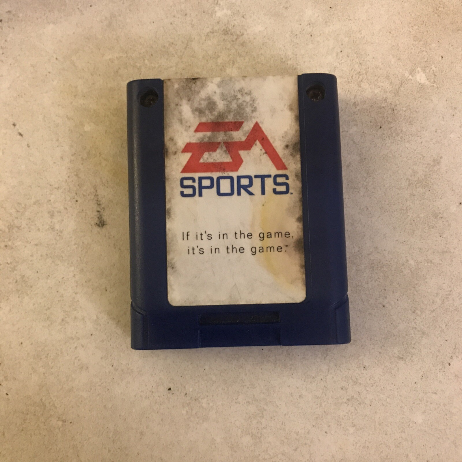 EA Sports Nintendo 64 N64 Blue Memory Card- untested
