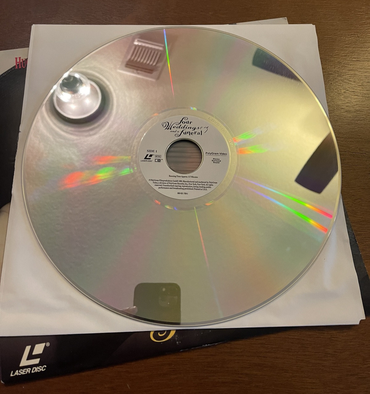 Four Weddings and A Funeral Laserdisc LD