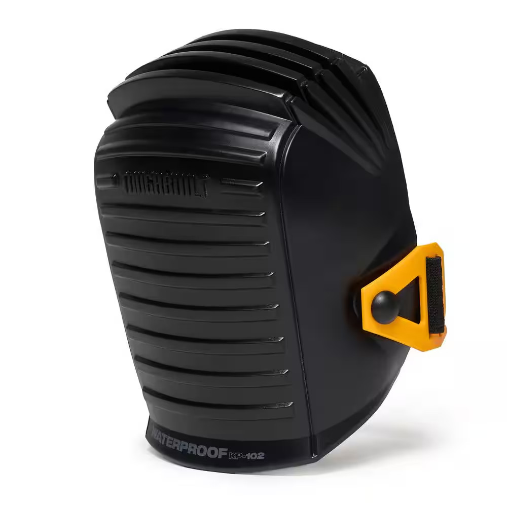 Waterproof Black Knee Pads with Flexible Accordion Construction