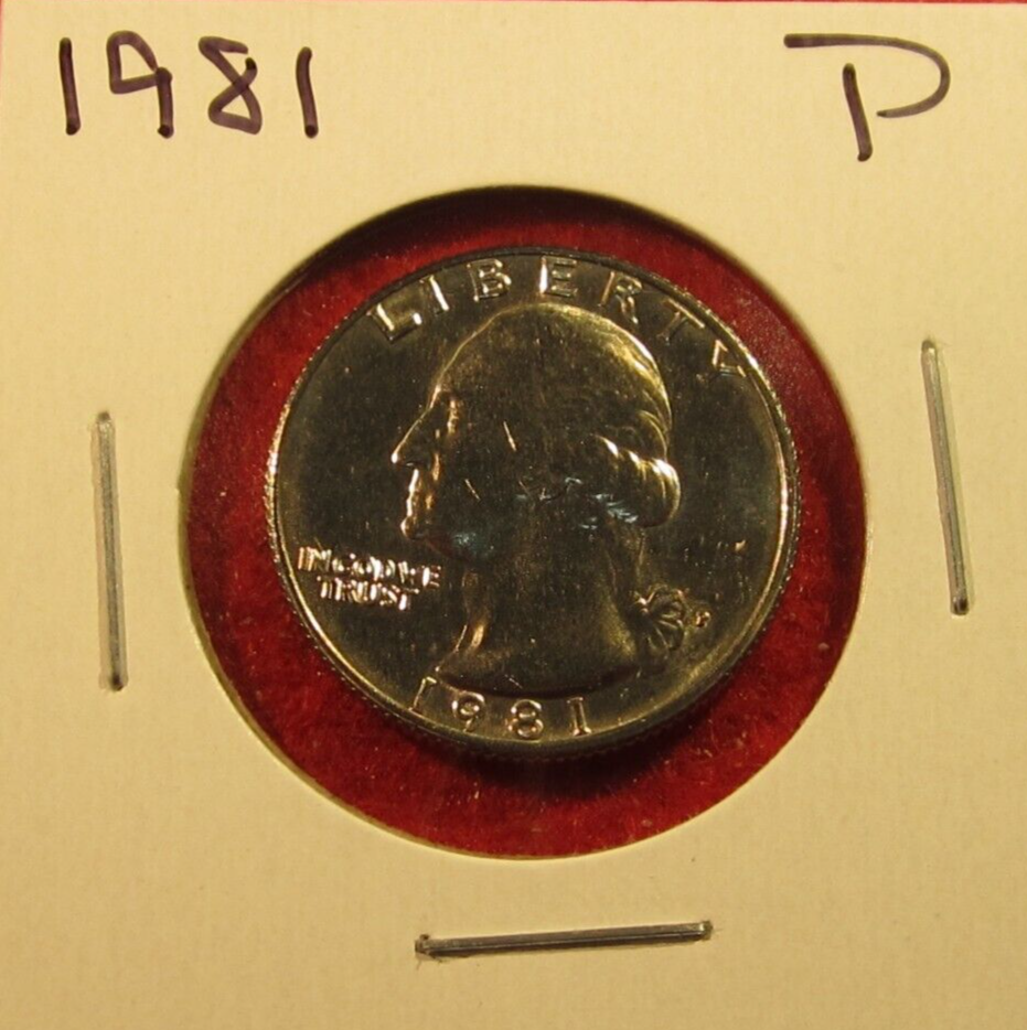 1981 P Washington Quarter - BU - Uncirculated