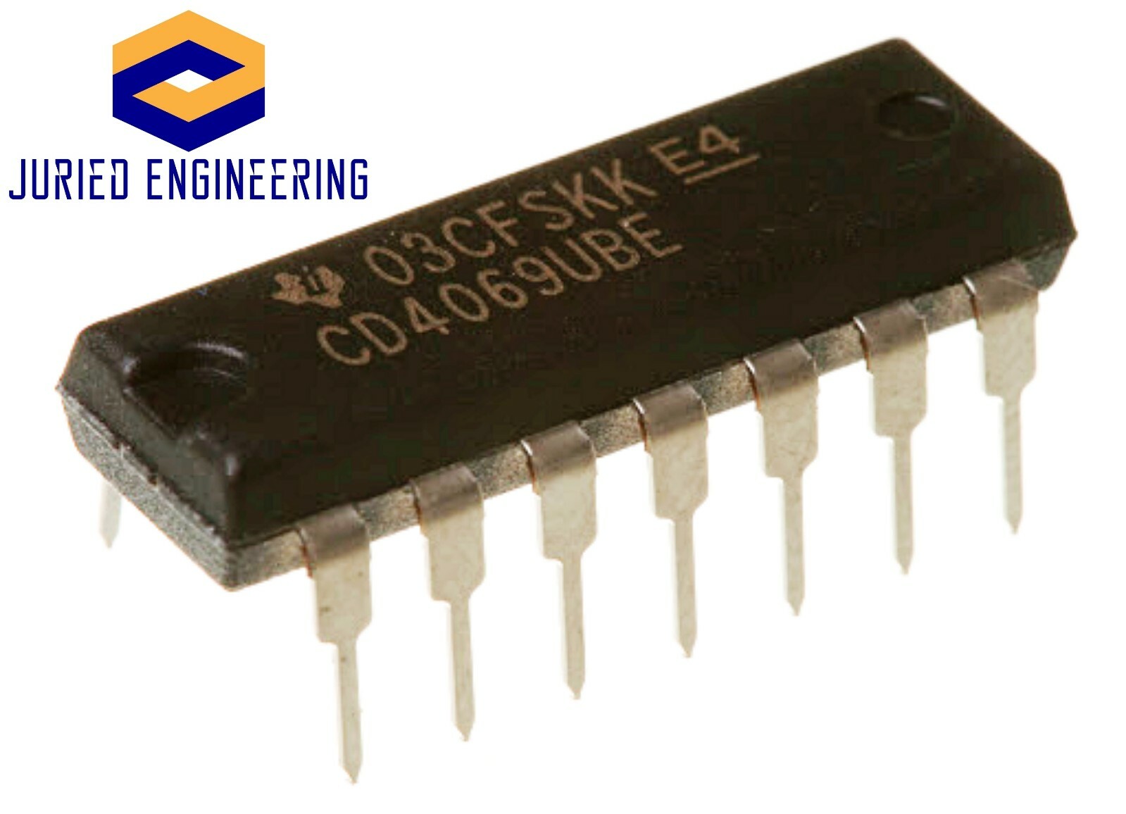 10PCS CD4069UBE CD4069 CMOS Hex Inverter Breadboard-Friendly