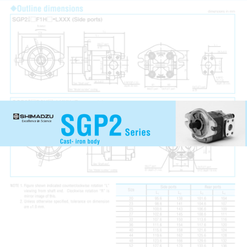 Aztec Replacement for Seal Kit for Shimadzu SGP2B50F9H9-L562 - Hydraulic Pump