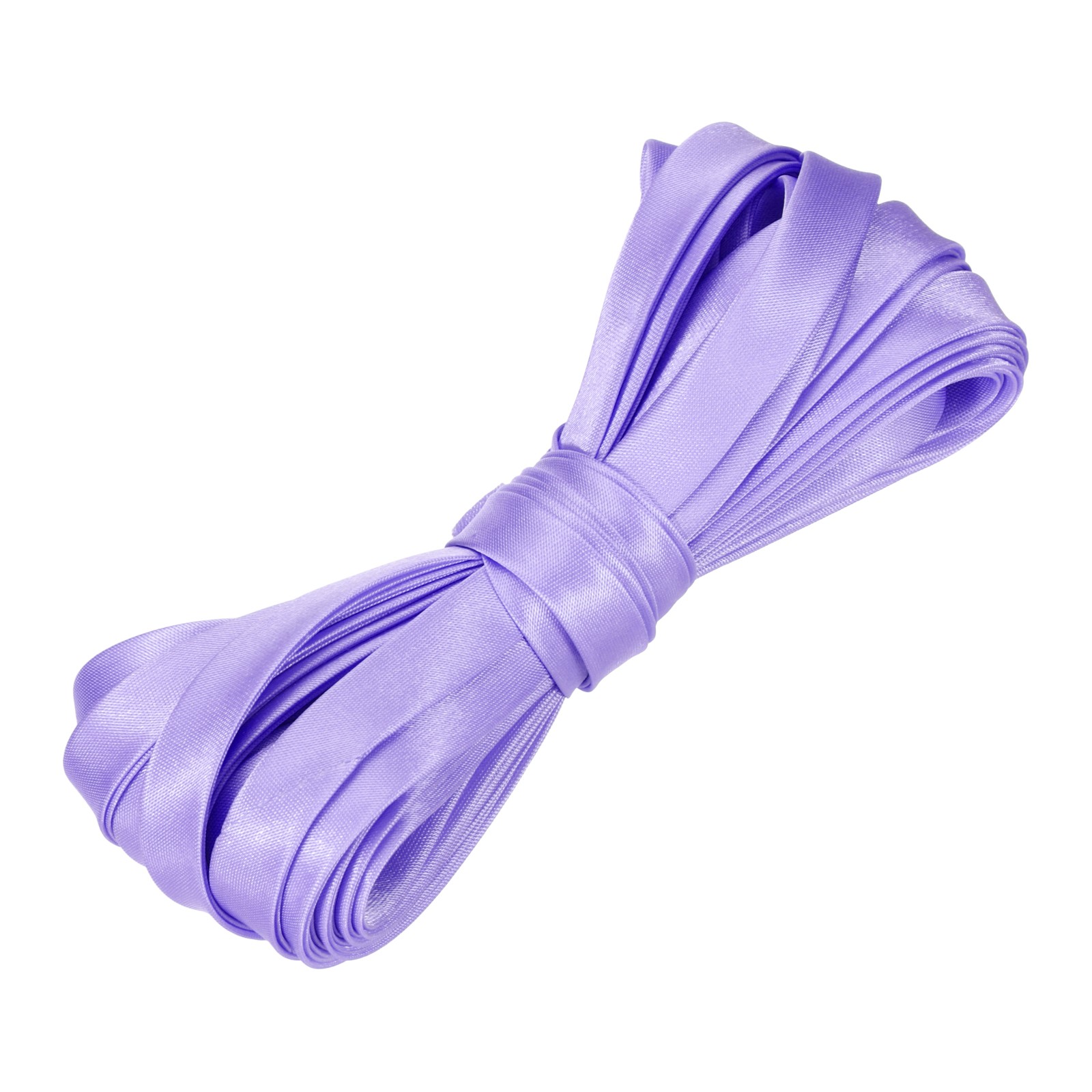 Double Fold Bias Tape 2/5 Inch x 5.5 Yards Satin Pre-fold Tape Light Purple