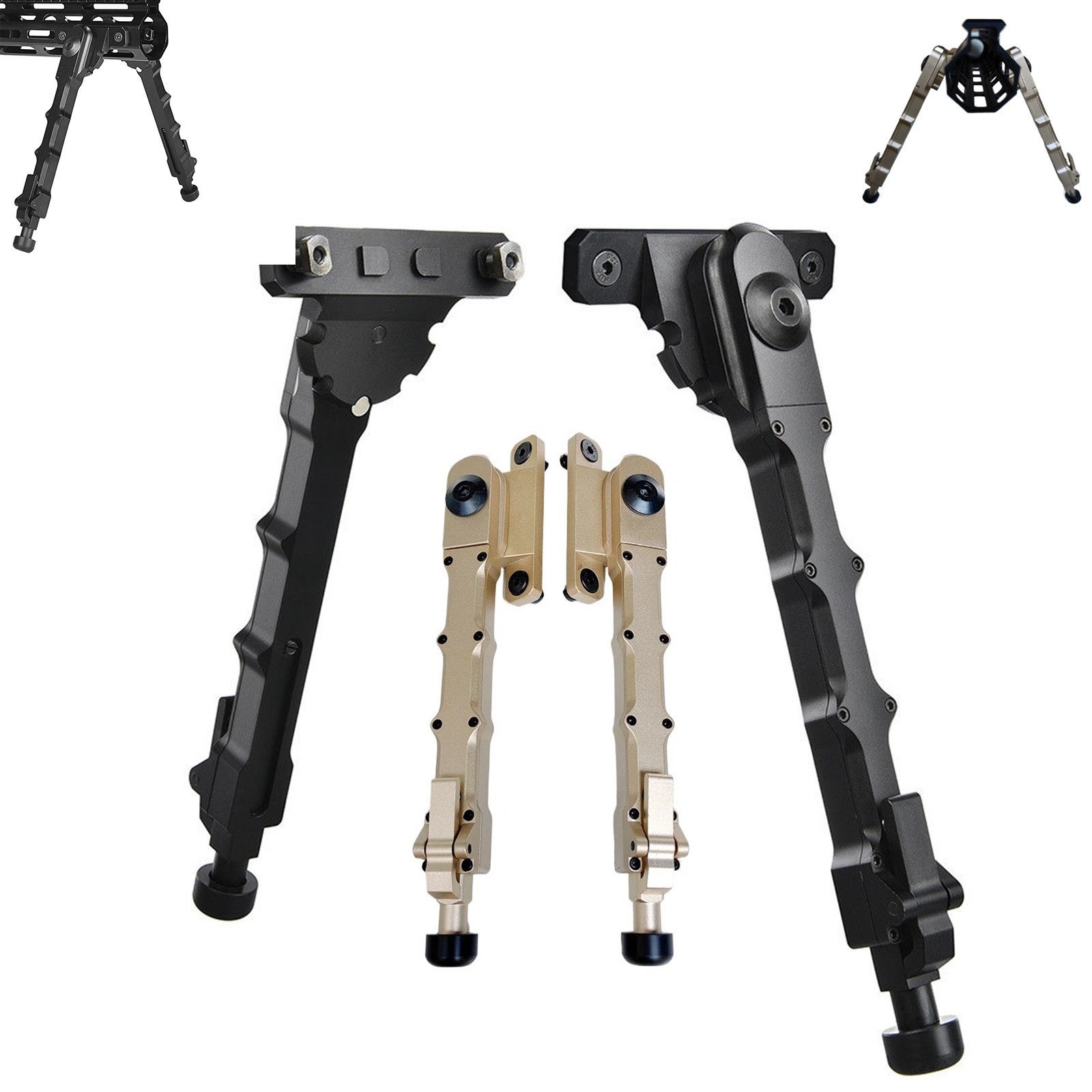 Hunting Rifle Bipod V9 Side Rail 7- 9" Adjustable M-Lok QD Mount Shooting Bipods