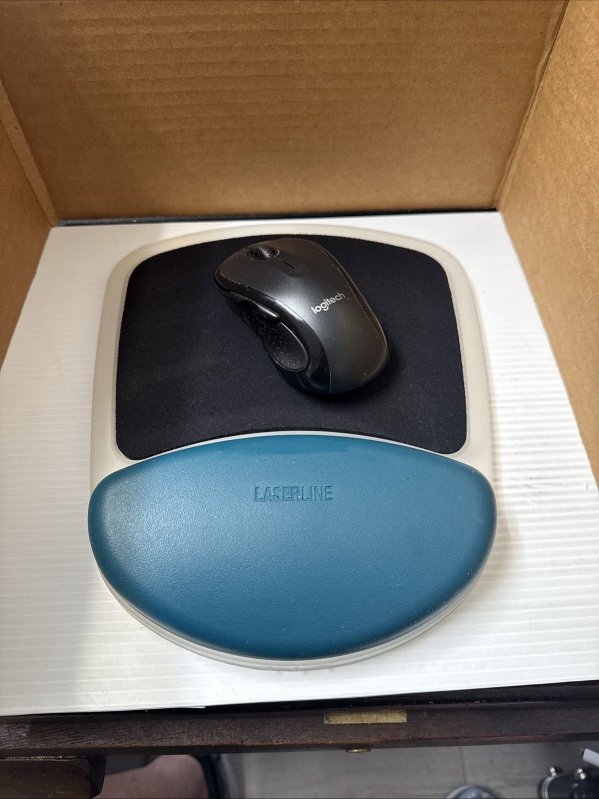 Vintage Laserline Mousepad.   Mouse Not Included