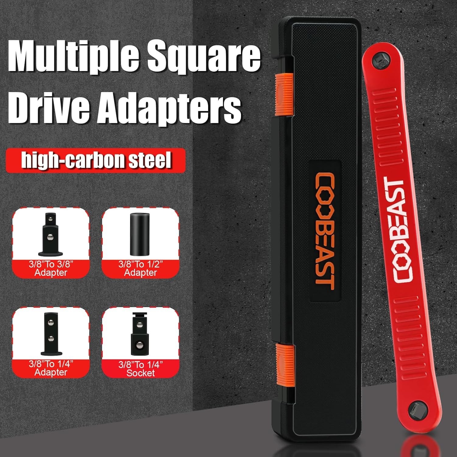 Multi-Functional Red Offset Wrench - Perfect for Automotive Repairs and Assembly