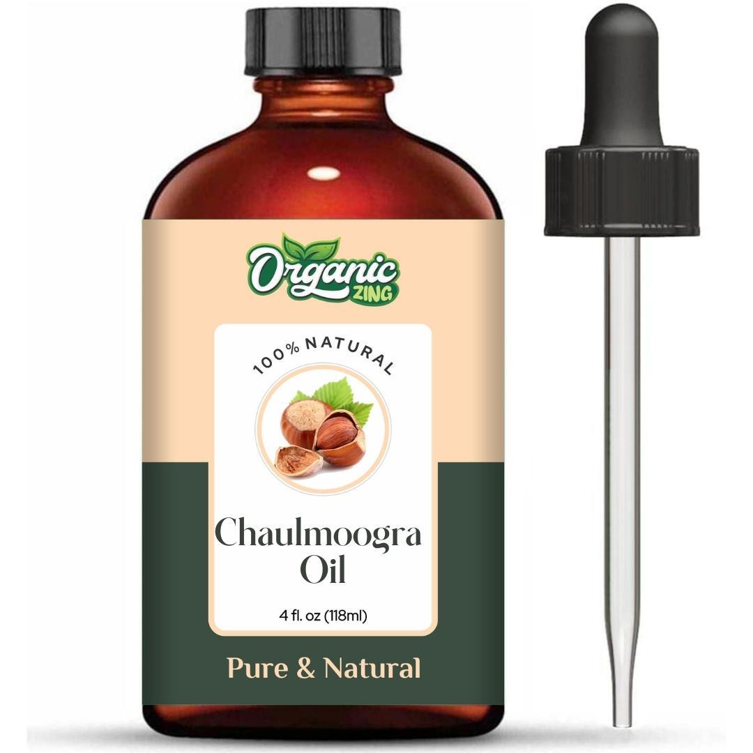 Organic Zing Chaulmoogra 100% Pure & Natural Essential Oil  118ml/ 3.99 Fl Oz,