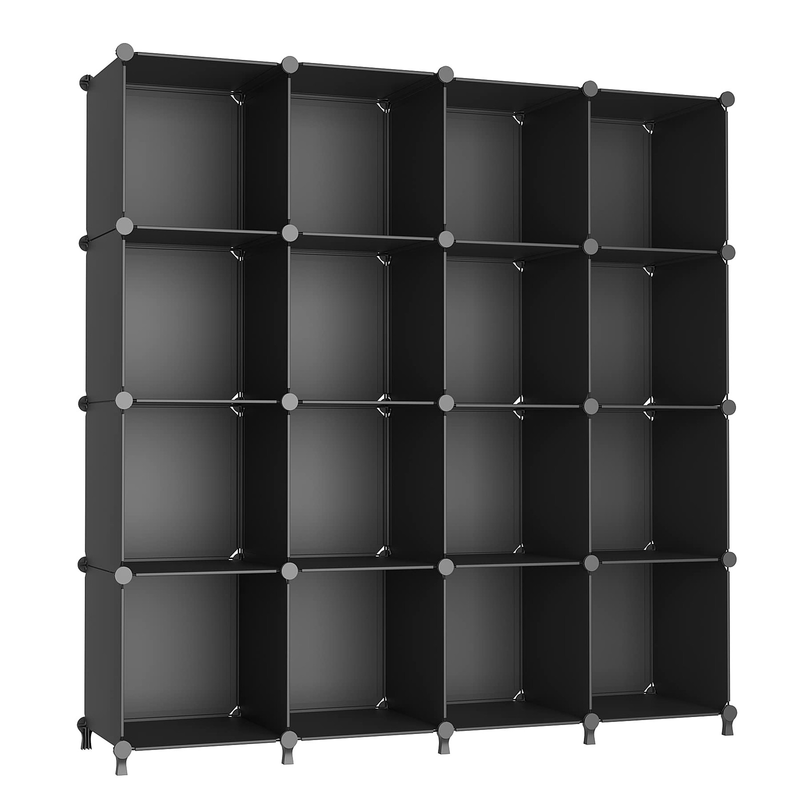 Cube Storage Organizer, 16 Cube Closet Organizer, Stackable Storage Cube Shel...