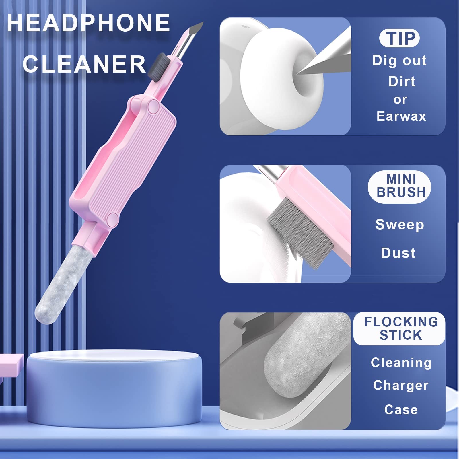 Electronics Cleaner Kit. Keyboard Brush, Cleaning Tool, Screen Cleaner. for C...