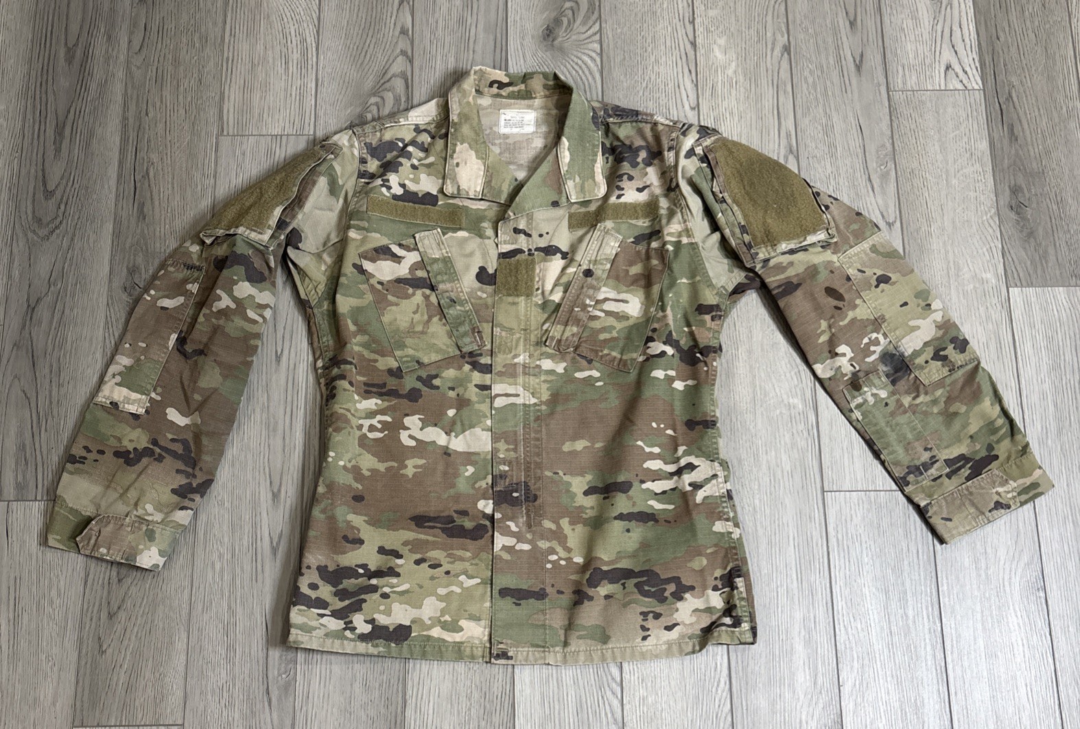 US Army Military Coat Adult Small Long Woodland Camo Combat Uniform Jacket