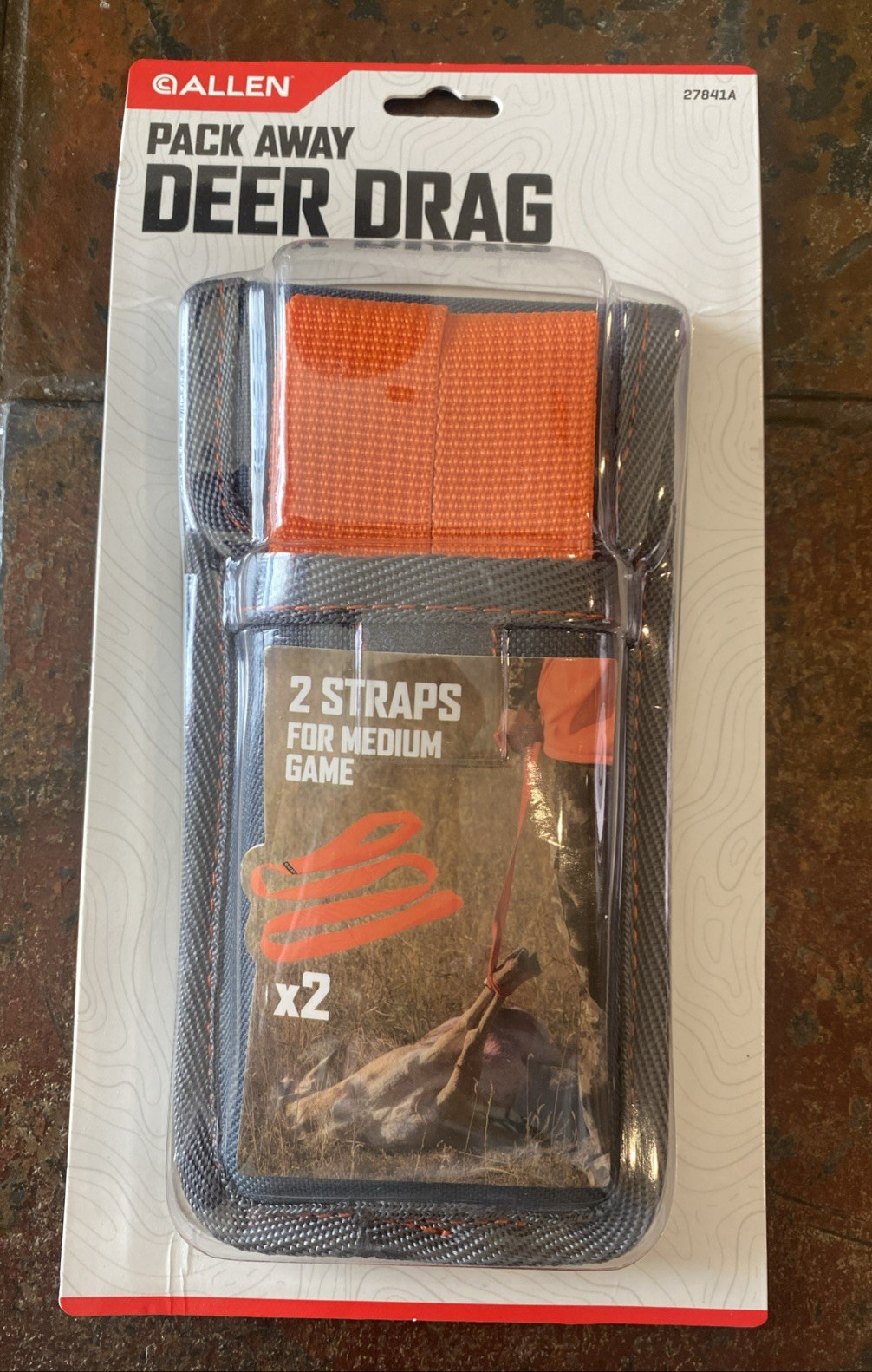 Allen Pack Away Deer Drag 2 Orange Straps For Medium Game Easy To Use 27841A NIP