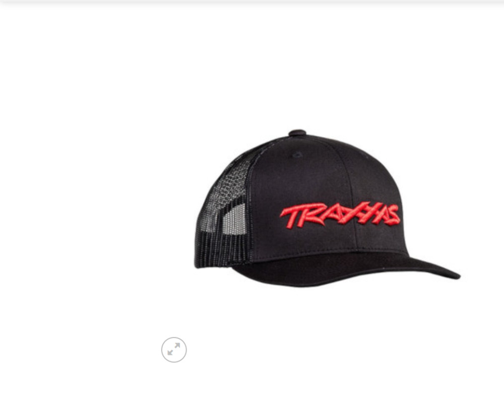 Traxxas Unisex Black Curved-Bill Hat W/ Red Logo High-Contrast Style TRX1182BLR