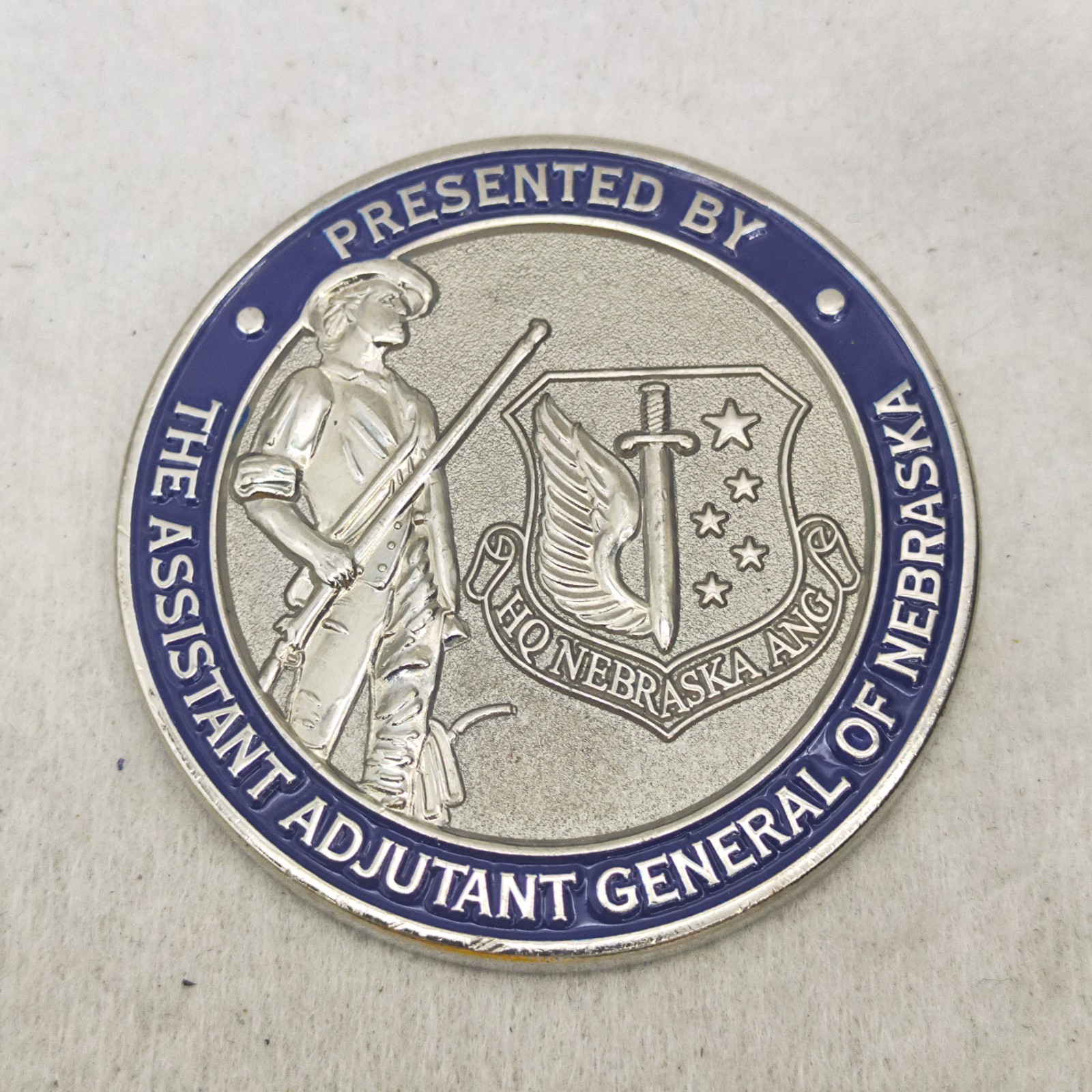 Nebraska ANG Air National Guard Assistant Adjutant General Challenge Coin