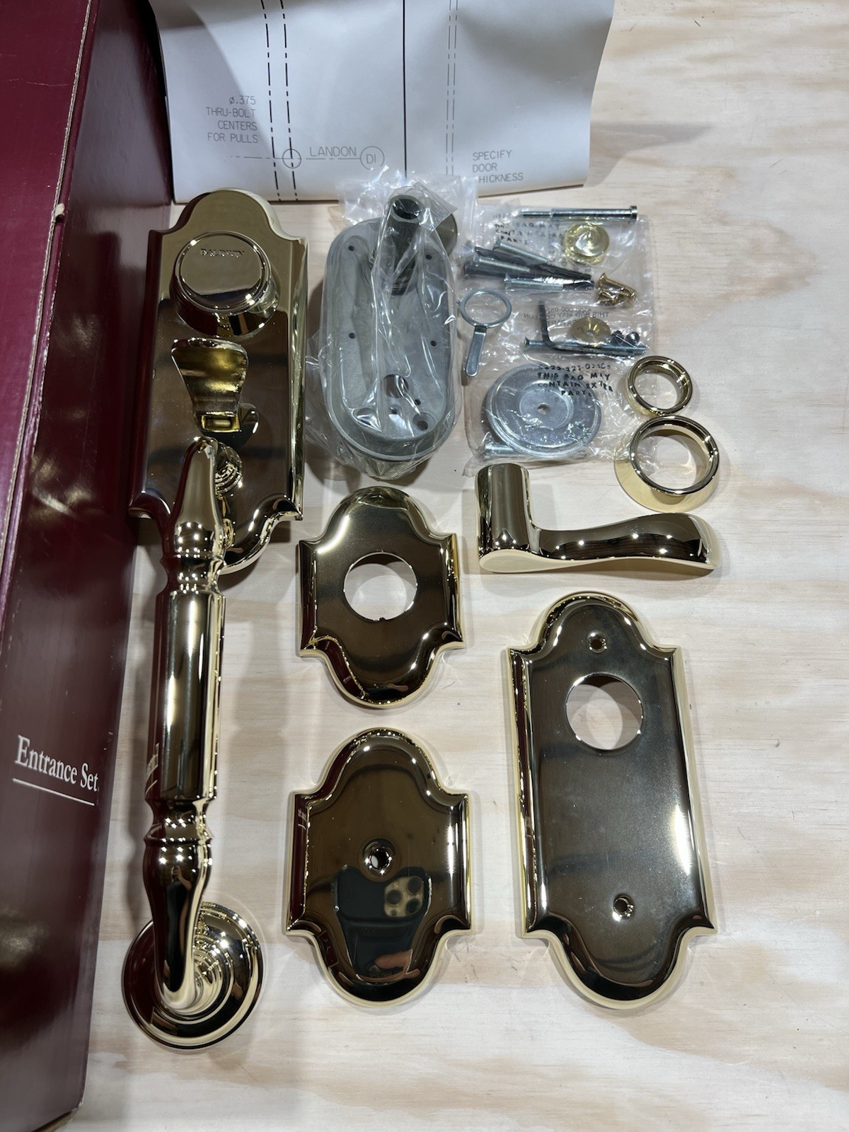 Baldwin 85365-003-2LFD Full Dummy Kit Ashton Series Left Lifetime Polished Brass