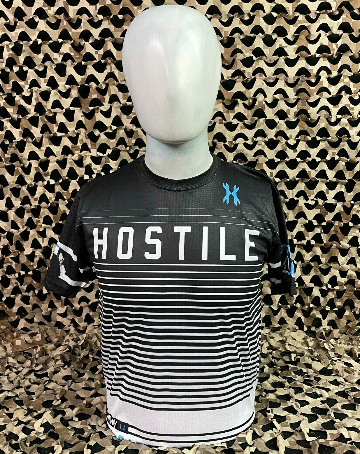 NEW HK Army Lined Up Dri Fit T-Shirt - Black/White - XX-Large