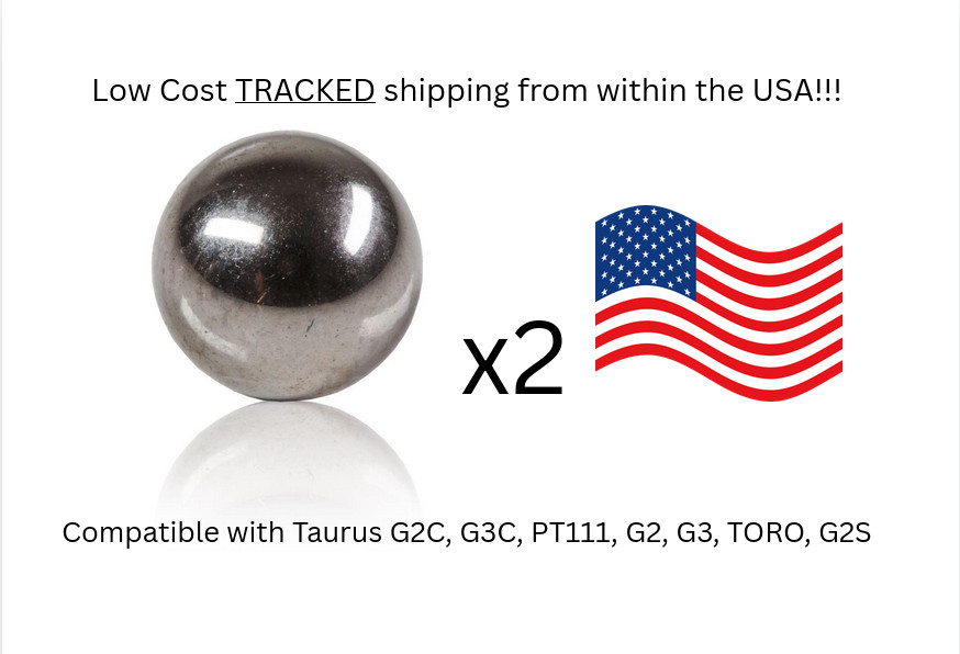 Taurus Safety Detent Ball repair part (2 pack) for G2C G3C PT111 G2 G3 TORO G2S