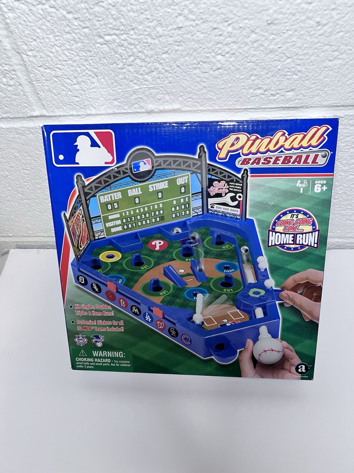 Major League Baseball Pinball MLB Stickers for all 30 MLB Teams