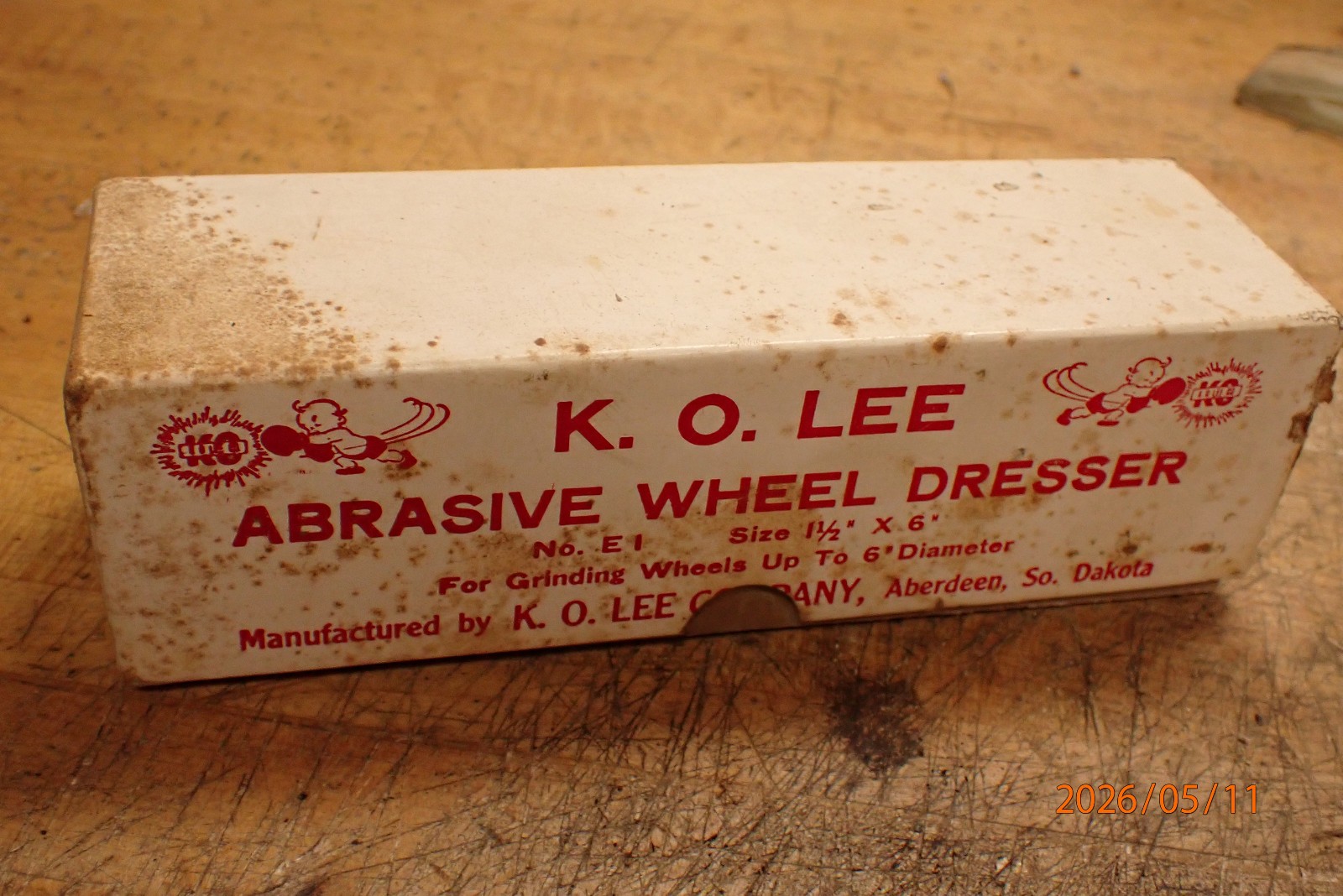 NEW OLD STOCK K.O. LEE ABRASIVE GRINDING GRINDER WHEEL DRESSER IN BOX
