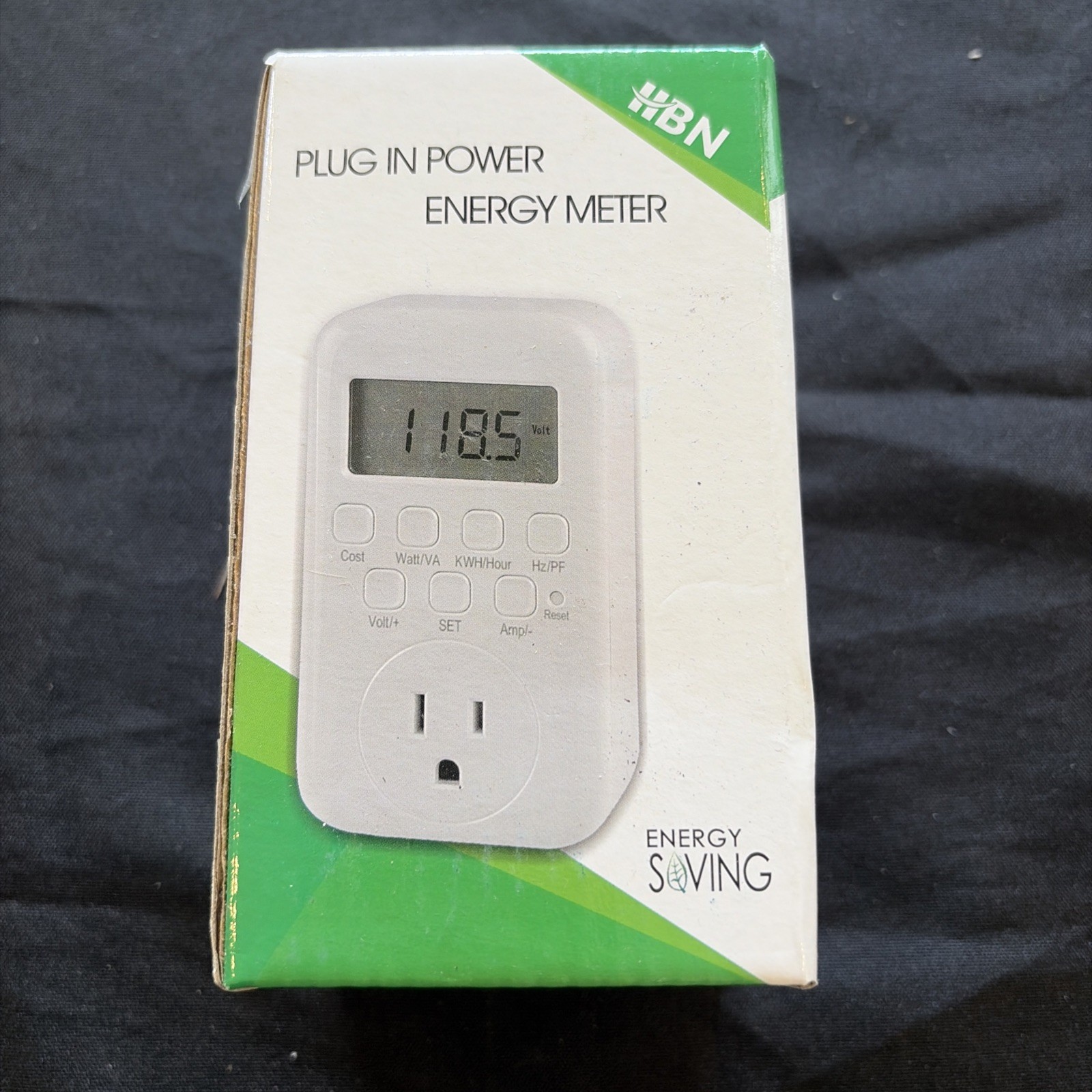HBN Digital Electricity Usage Monitor LCD Plug in Power Meter for Energy Saving