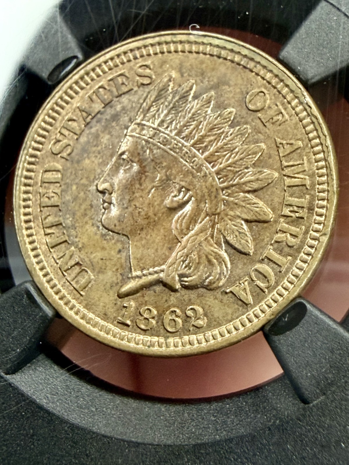 1862 Indian Head Cent 1¢ NGC MS62❗️GREAT LUSTER AND Vaultbox BLACK CORE❗️