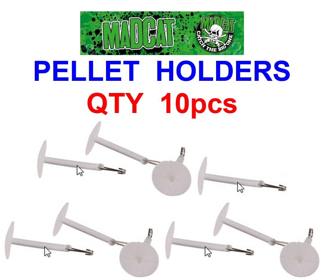 DAM MADCAT PELLET HOLDERS FOR BAIT HOOK CATFISH ROD FISHING LINE BRAID HAIR RIG