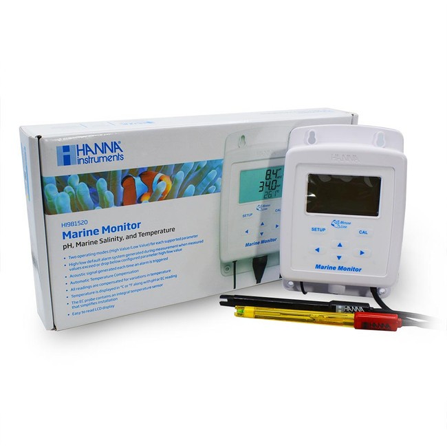 HI981520 Hanna Marine Monitor pH, Marine Salinity, Temperature - Hanna Instrume