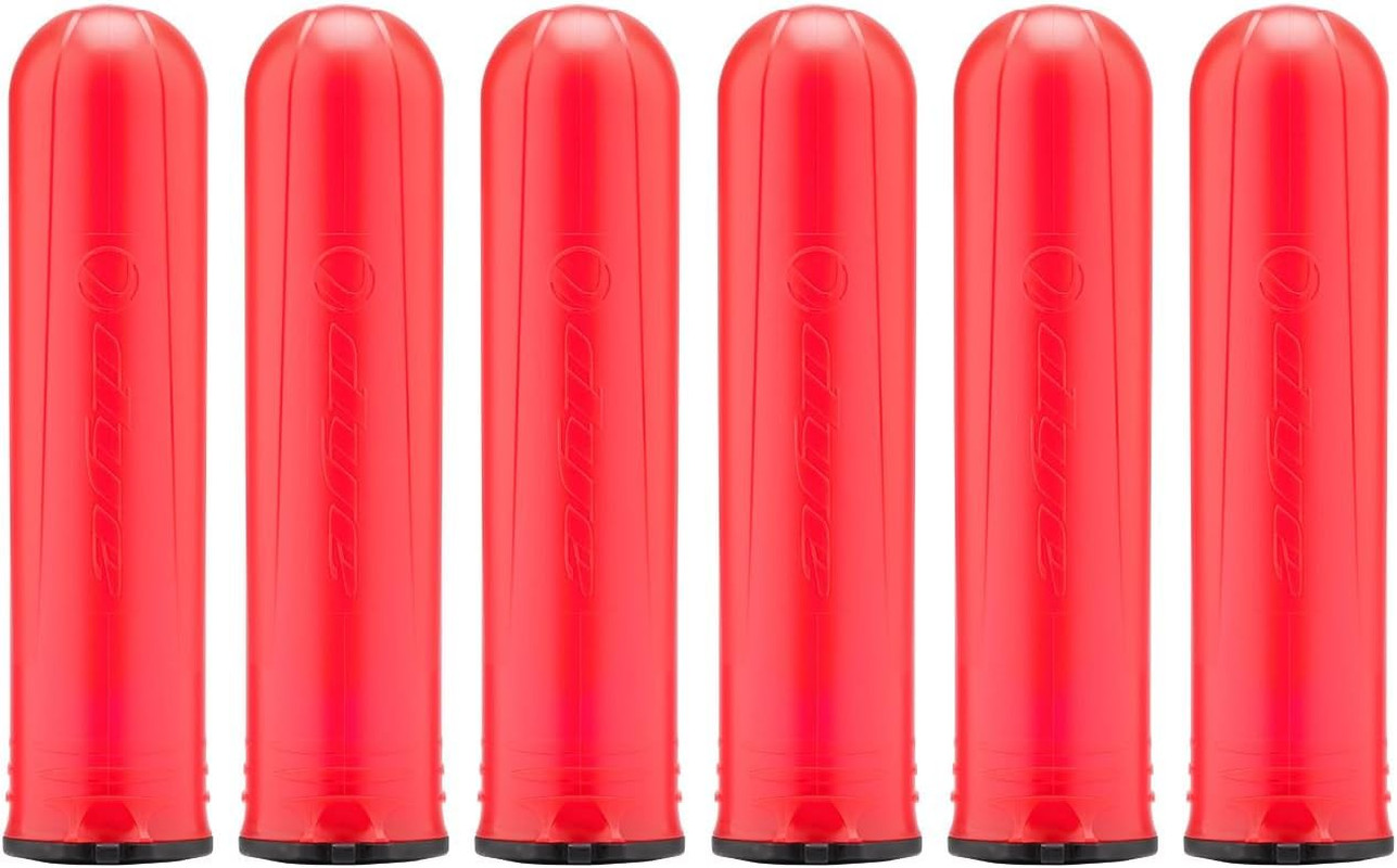 Paintball Alpha Pod Tube - Red - 6 Pack