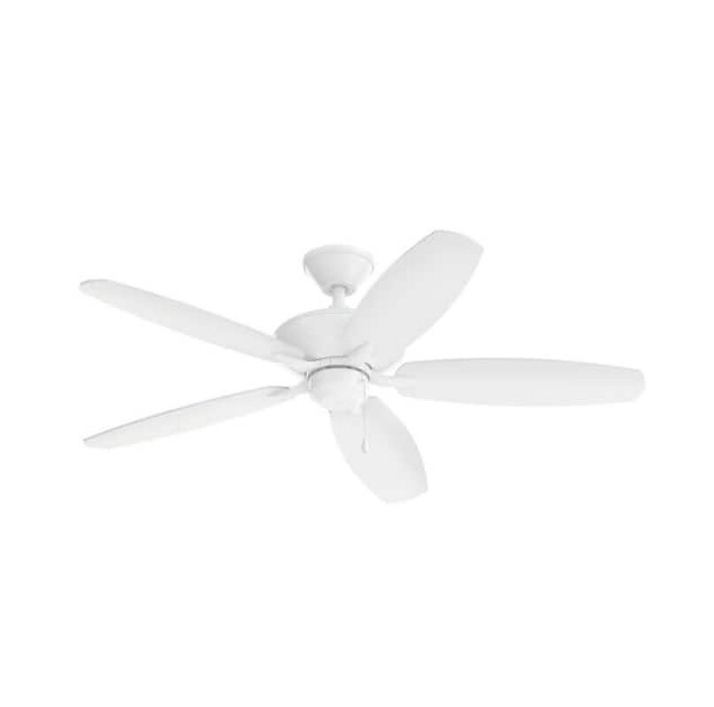 Kichler Renew Patio 52" Fan, Matte White - 330165MWH -Open Box New