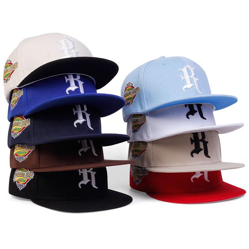 New  Letter R Snapback Baseball Cap Hat Adjustable Cali Hip Hop Flat