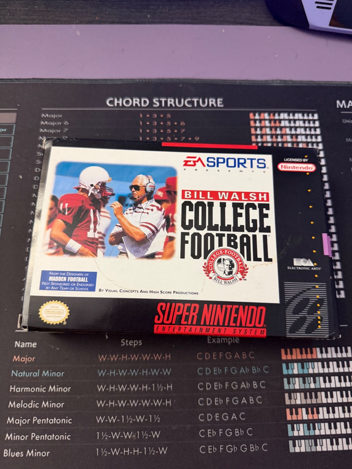 Bill Walsh College Football    *  Snes Box Only * Super Nintendo Original box
