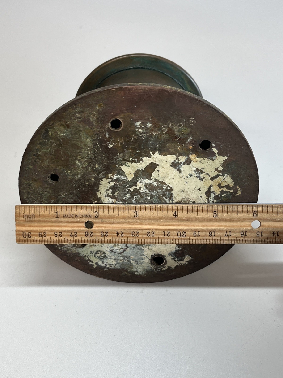 Bronze Sailboat Winch 6" Base Diameter-Flat Handle Style