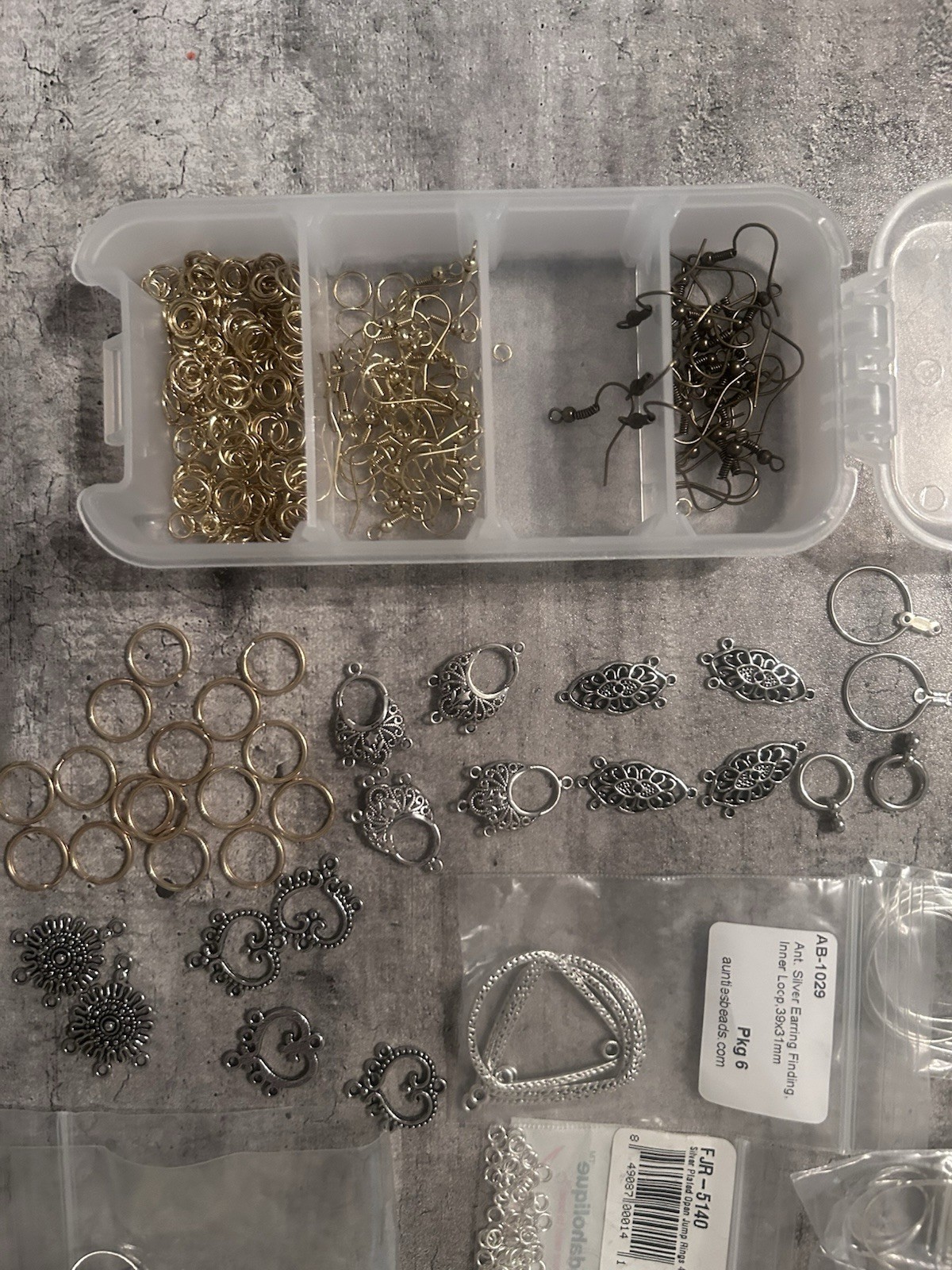 Various Jewelry Finding Earring Jump Rings and More