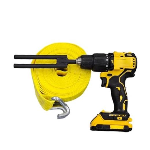 Ratchet Strap Wrapper, Winder, Roller, Power Tool Drill Attachment, Accessory