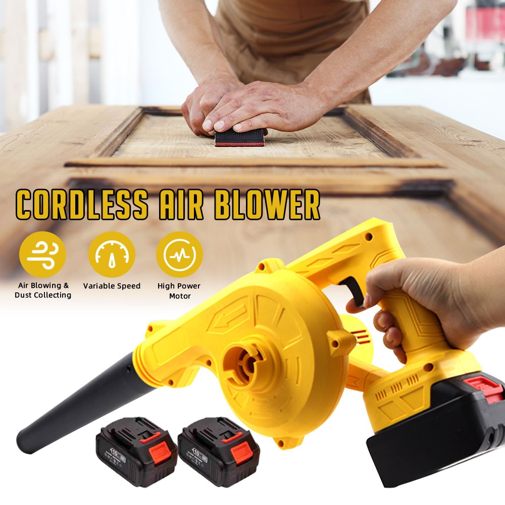 48V Cordless Leaf Blower with 15000mAh Lithium Battery & Fast Charger Included