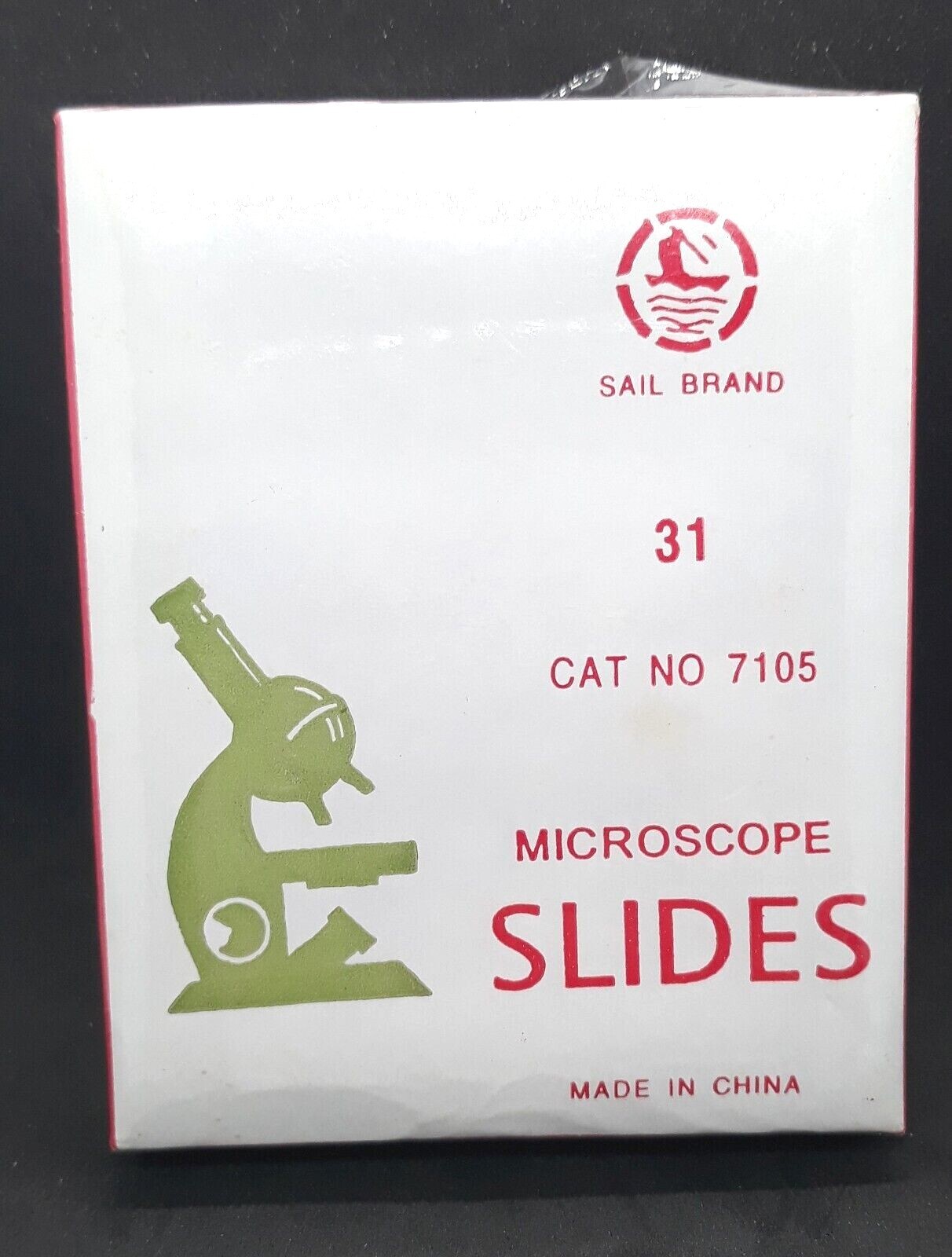 Sail Brand Microscope Slides Style # 7105 Clear Glass Unground Edges 1"X3" 72pcs