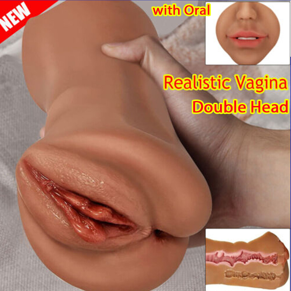 Deep Throat Male Masturbator Realistic Mouth Oral Pussy Blowjob Stroker Sex-Toy