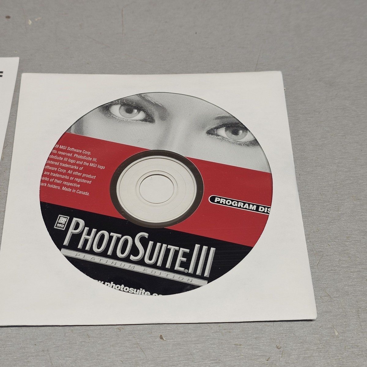 PhotoSuite III Platinum Edition PC Software CD w/ Manual Inserts