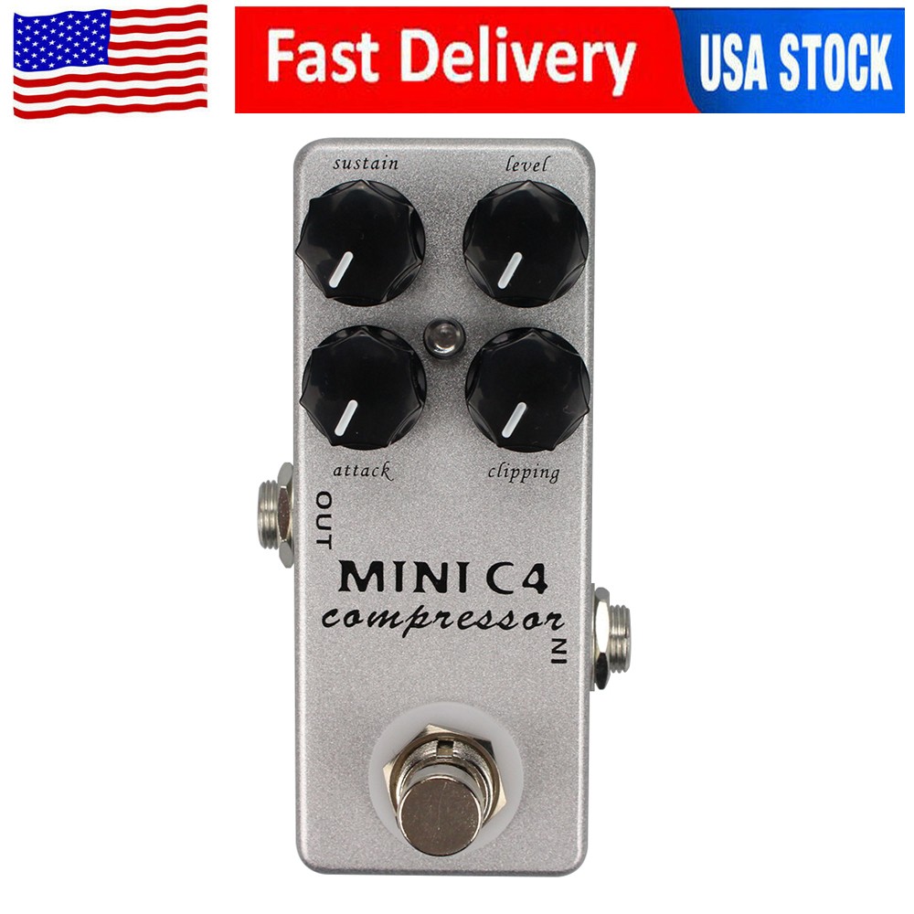 MOSKY MINI C4 Compressor Guitar Effect Pedal Guitar True Bypass Guitar Pedal 9V