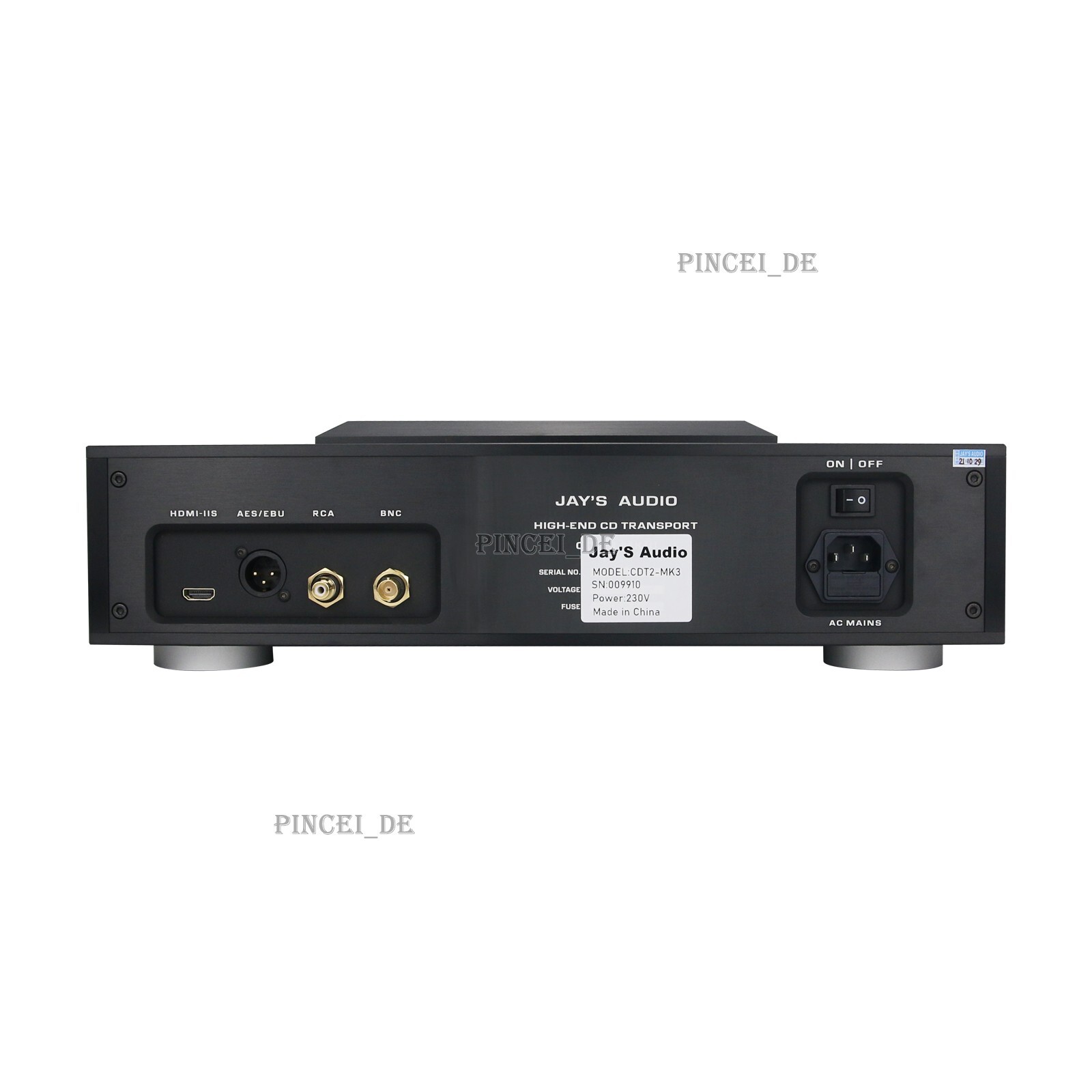 JAY'S AUDIO CDT2-MK3 CD Turntable High-End CD Player OCXO Sampling Rate