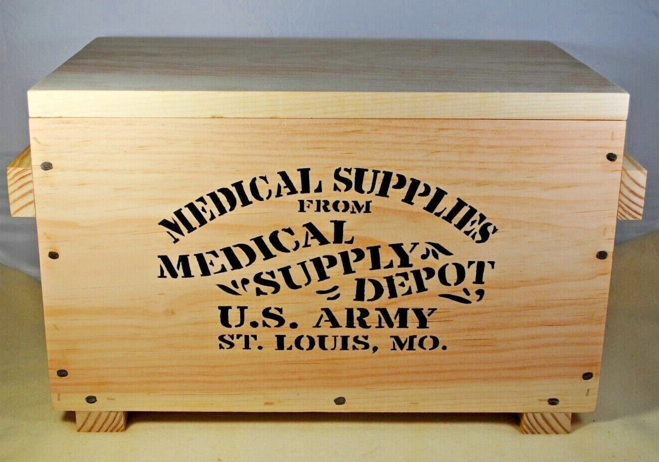 Medical Supplies - Medical Supply Depot - St. Louis, MO. - Wood Box - Civil War!